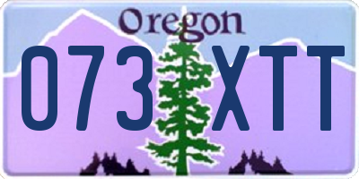 OR license plate 073XTT