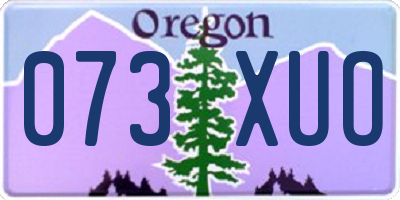 OR license plate 073XUO
