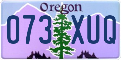 OR license plate 073XUQ