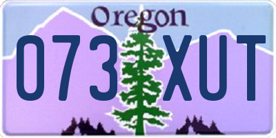 OR license plate 073XUT