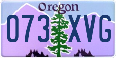 OR license plate 073XVG