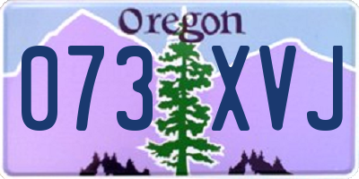 OR license plate 073XVJ