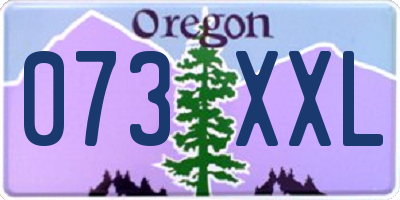 OR license plate 073XXL