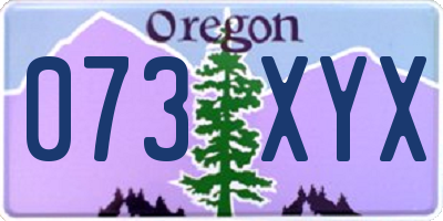 OR license plate 073XYX