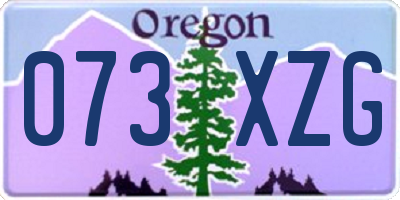 OR license plate 073XZG