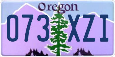 OR license plate 073XZI