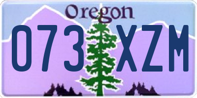 OR license plate 073XZM