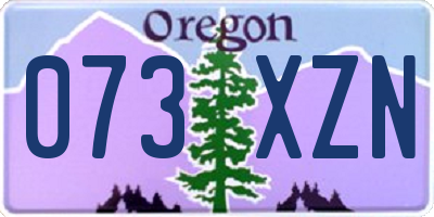OR license plate 073XZN