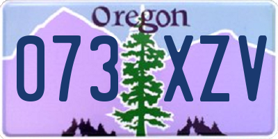 OR license plate 073XZV