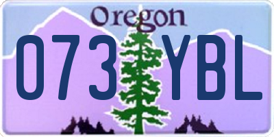 OR license plate 073YBL