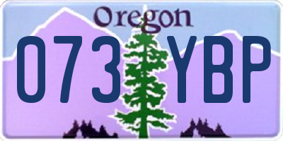 OR license plate 073YBP