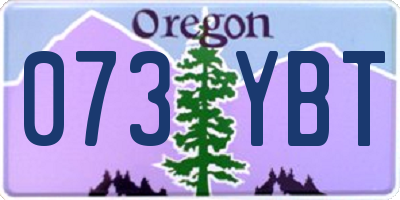 OR license plate 073YBT