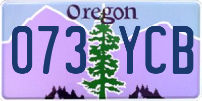 OR license plate 073YCB