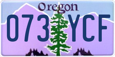 OR license plate 073YCF