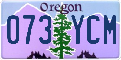 OR license plate 073YCM