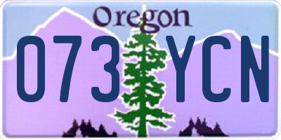 OR license plate 073YCN