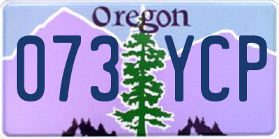 OR license plate 073YCP
