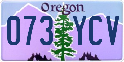 OR license plate 073YCV
