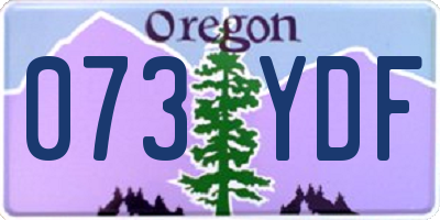 OR license plate 073YDF