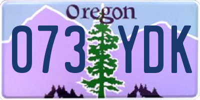 OR license plate 073YDK