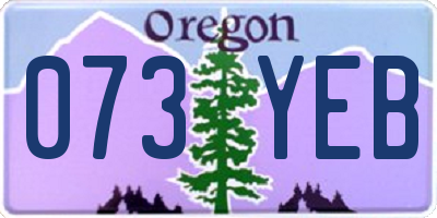 OR license plate 073YEB