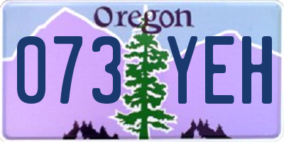 OR license plate 073YEH