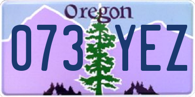 OR license plate 073YEZ