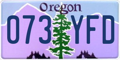 OR license plate 073YFD