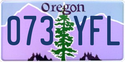 OR license plate 073YFL