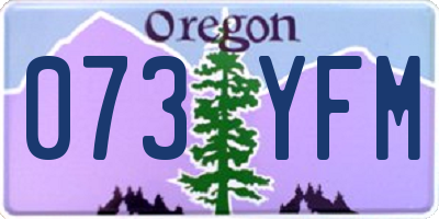 OR license plate 073YFM