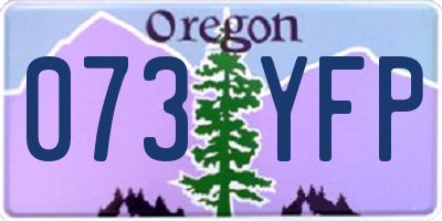 OR license plate 073YFP