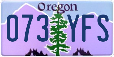 OR license plate 073YFS