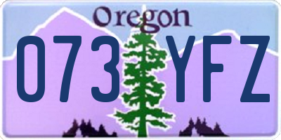 OR license plate 073YFZ