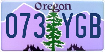OR license plate 073YGB