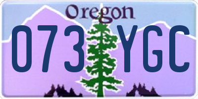 OR license plate 073YGC