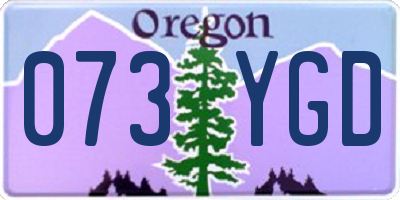 OR license plate 073YGD