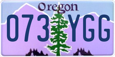 OR license plate 073YGG
