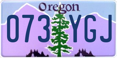OR license plate 073YGJ