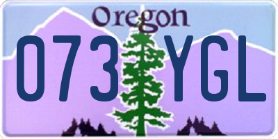 OR license plate 073YGL