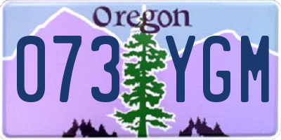 OR license plate 073YGM