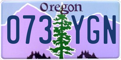 OR license plate 073YGN