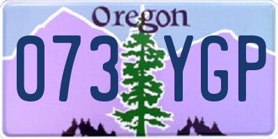 OR license plate 073YGP