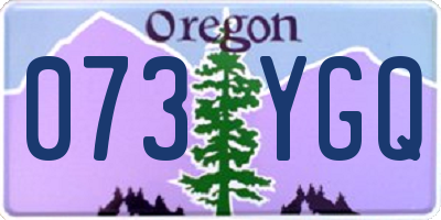 OR license plate 073YGQ