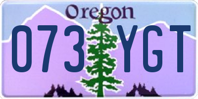 OR license plate 073YGT