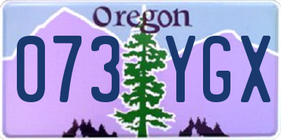 OR license plate 073YGX