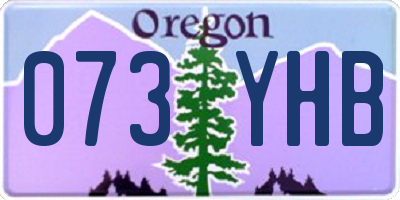 OR license plate 073YHB