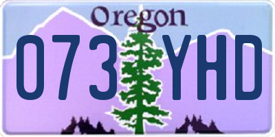 OR license plate 073YHD