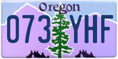 OR license plate 073YHF