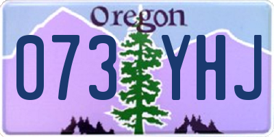 OR license plate 073YHJ