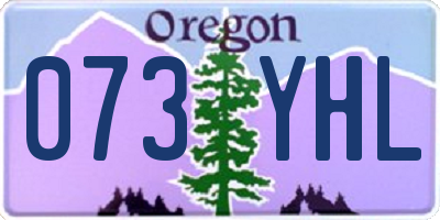 OR license plate 073YHL